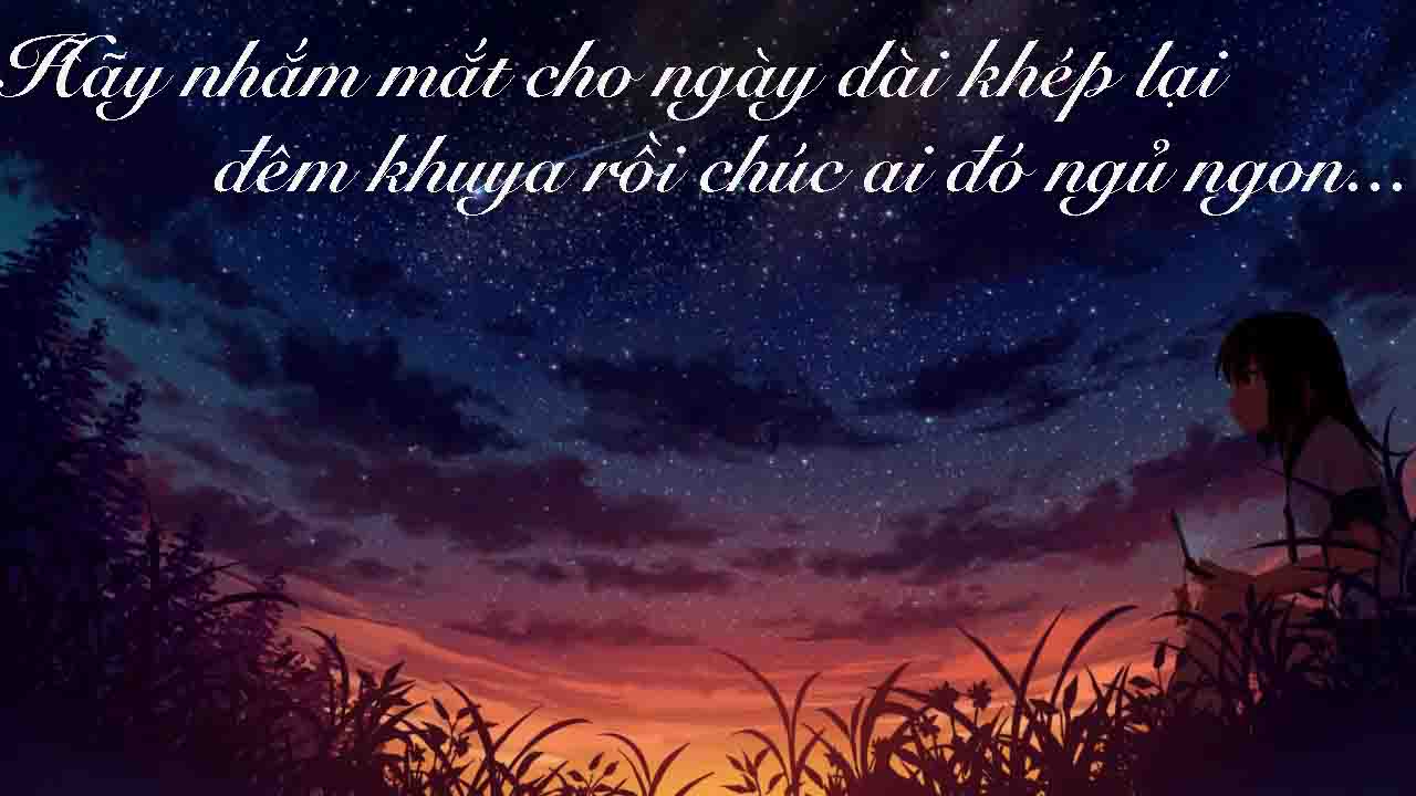 Ảnh chúc ai đó ngủ ngon độc đáo