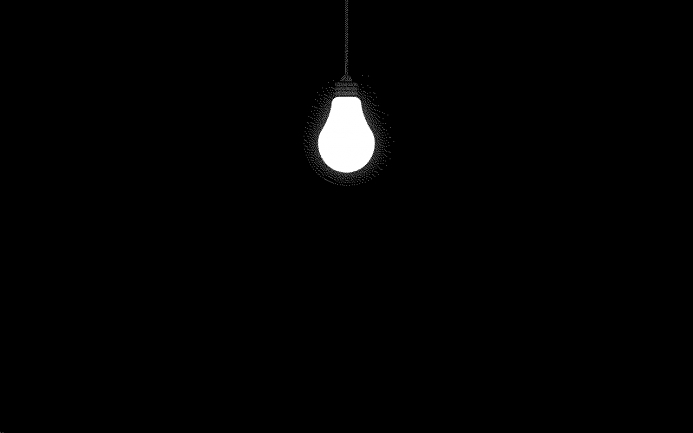 Hình avatar bóng đèn trong đêm đen