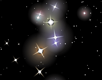Hình ảnh động các vì sao trong đêm đẹp