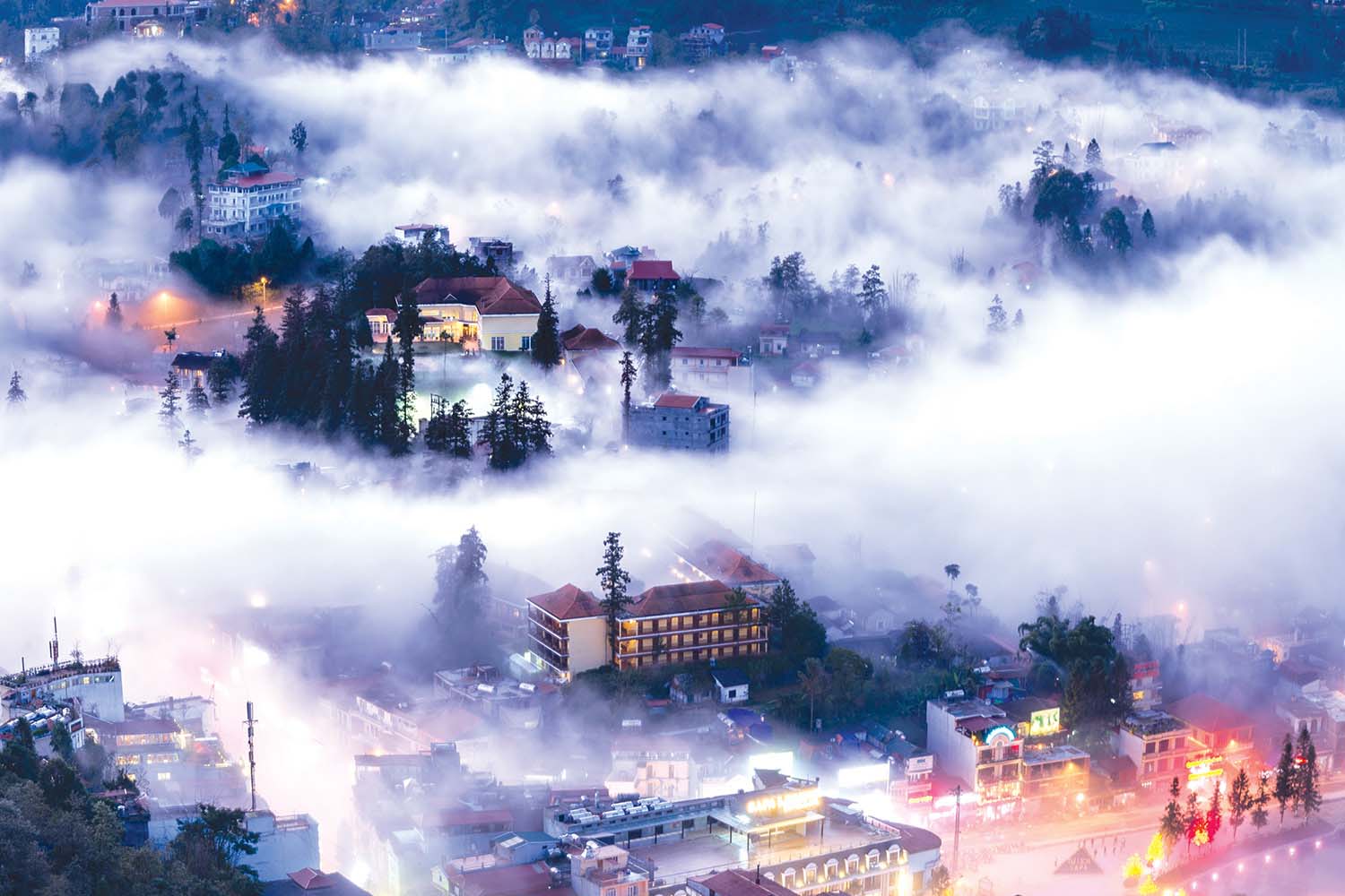 Hình ảnh đẹp về Sa Pa trong sương