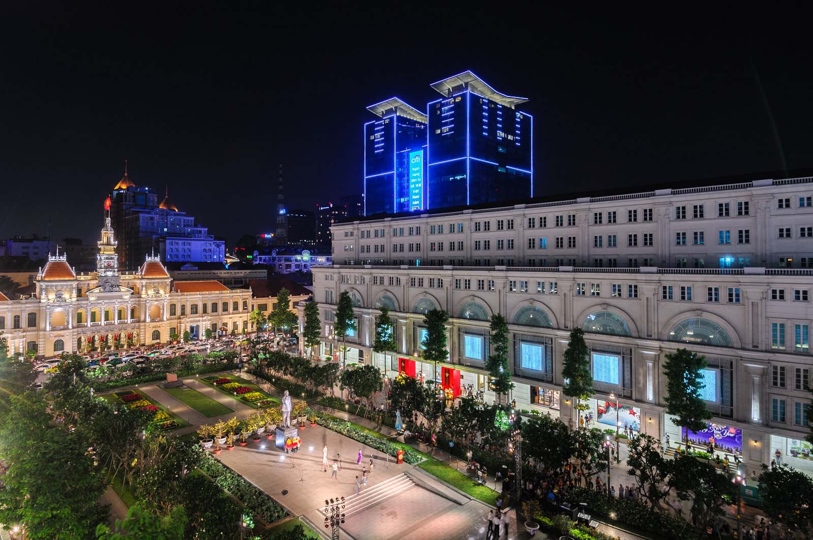 Những hình ảnh đẹp về đêm Nguyễn Huệ - Sài Gòn