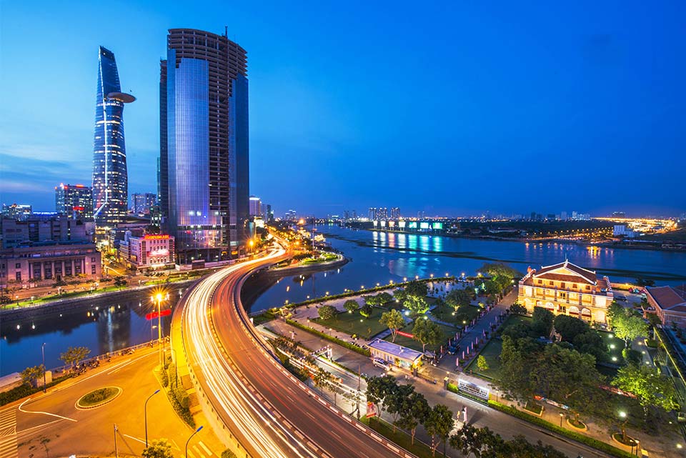 Hình ảnh một góc Sài Gòn hiện đại