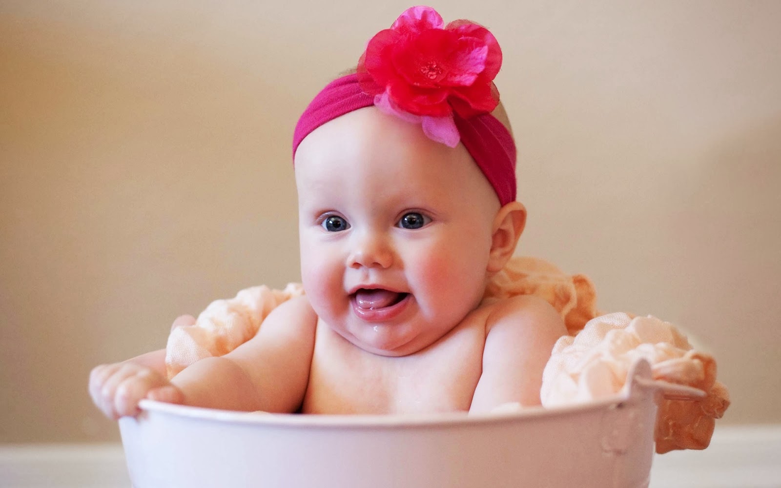 Image of a cute newborn baby girl