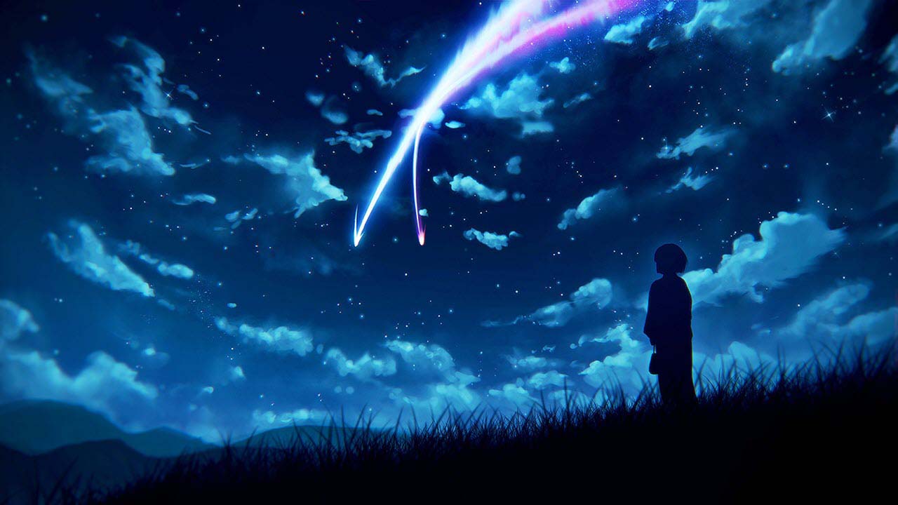 Hình ảnh bầu trời đêm anime
