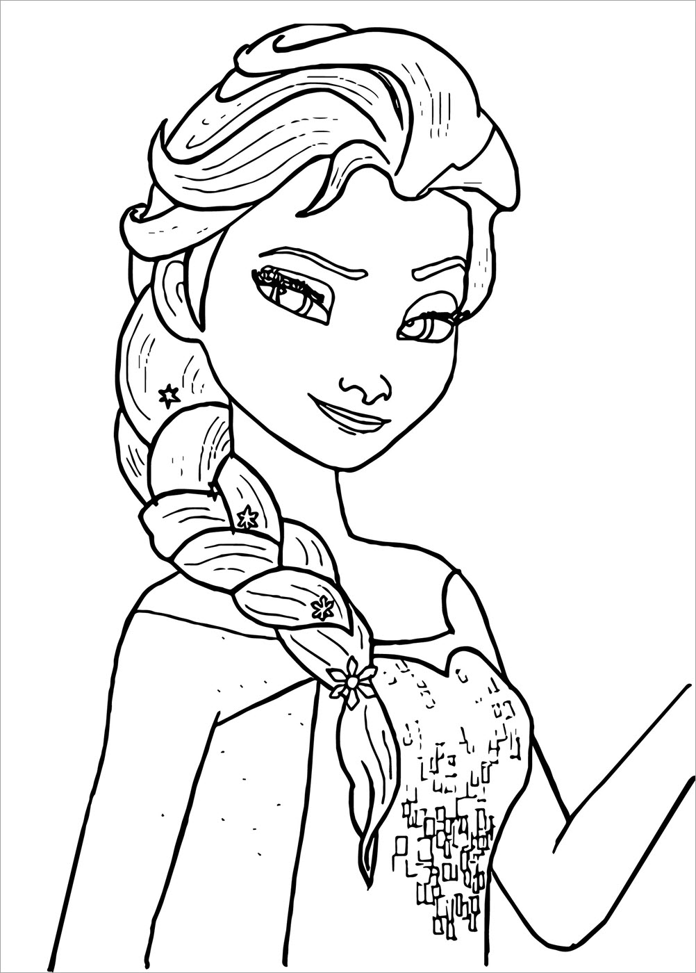 Tranh công chúa Elsa đẹp nhất
