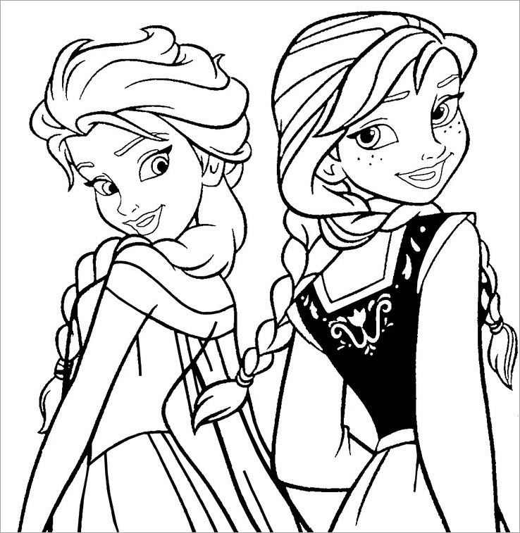 Trang màu công chúa Elsa