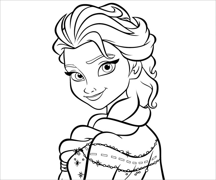 Elsa trang màu