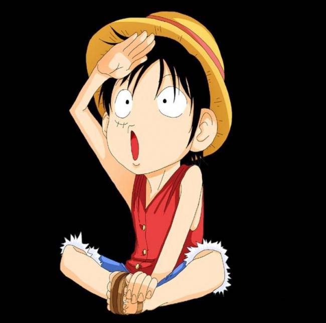 Hình ảnh ngộ nghĩnh của Luffy