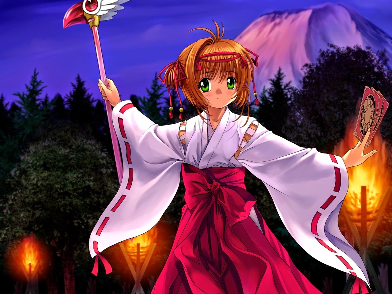 Sakura trong bộ trang phục độc đáo