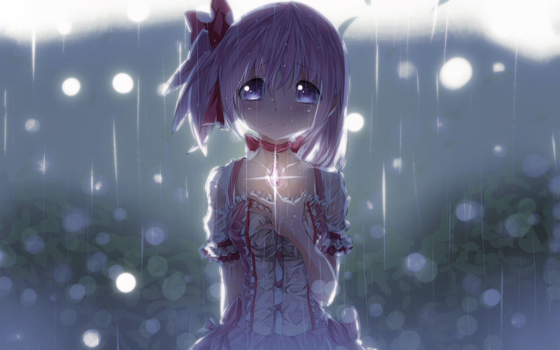 Sad anime girl wallpaper